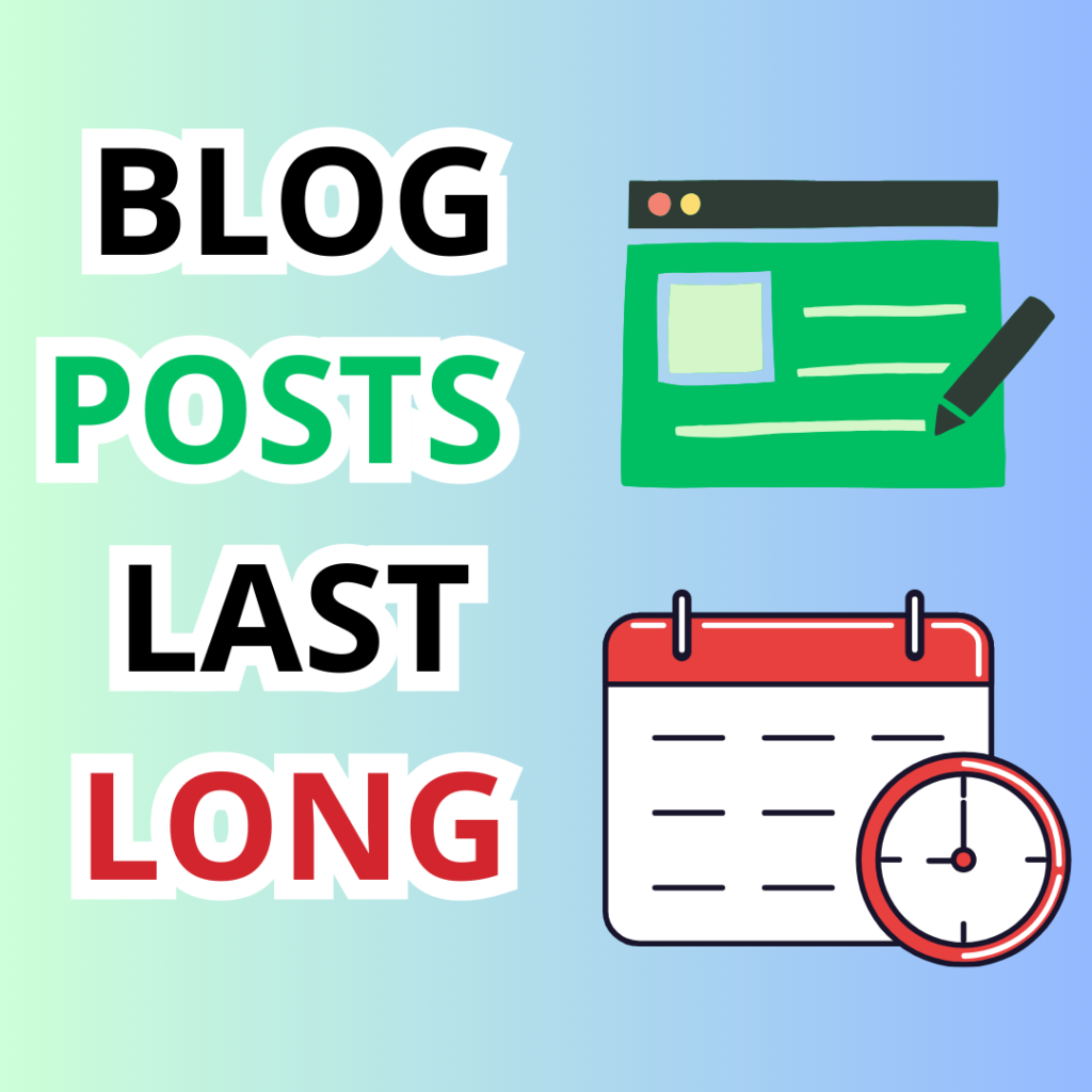 Why blogging is important. Because blog posts last longer. 